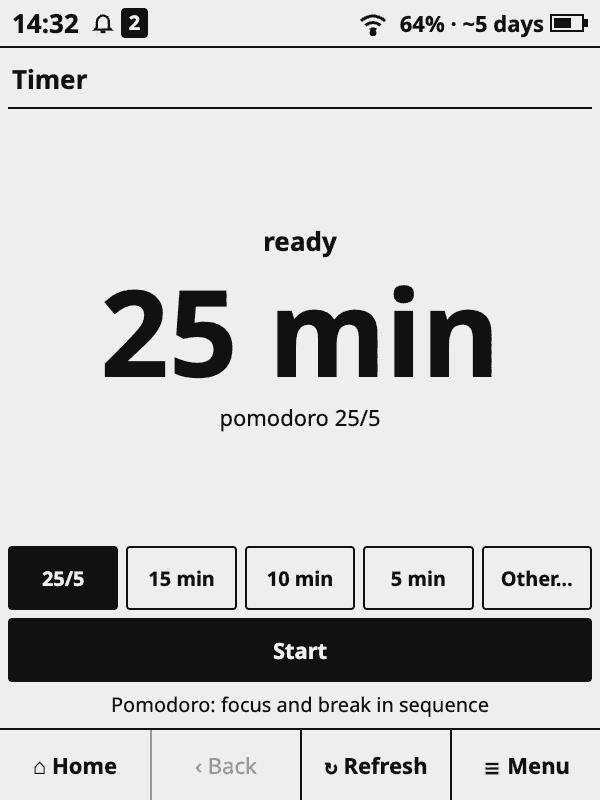 Timer app